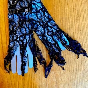 Sparkle gauntlet sleeves gloves Witch 🧙 NWT Halloween 🎃 🧙‍♀️